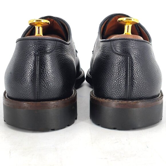 Vintage Salvatore Ferragamo Italy Men 9.5 Black Leather Dress Shoes Derby Oxford